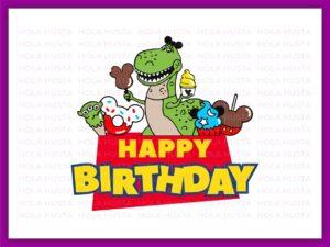 Rex SVG Toy Story Birthday Cake Topper, Printable, Toy Story PNG
