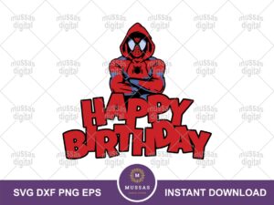 Spiderman Birthday SVG file