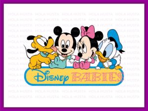 disney babies svg vector, mickey, duck goopy png