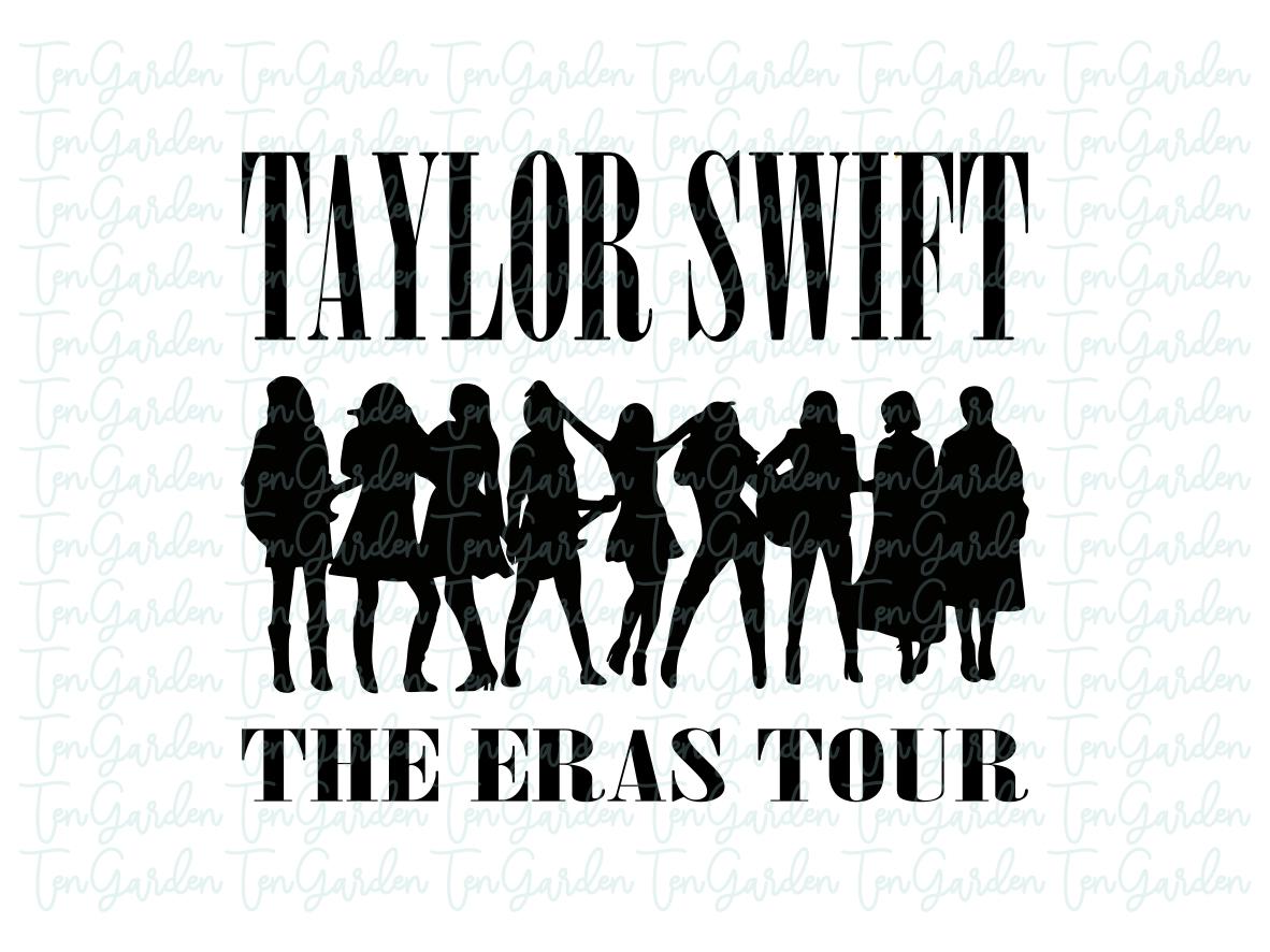the eras tour poster black and white