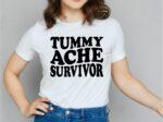 vintage tummy ache survivor svg