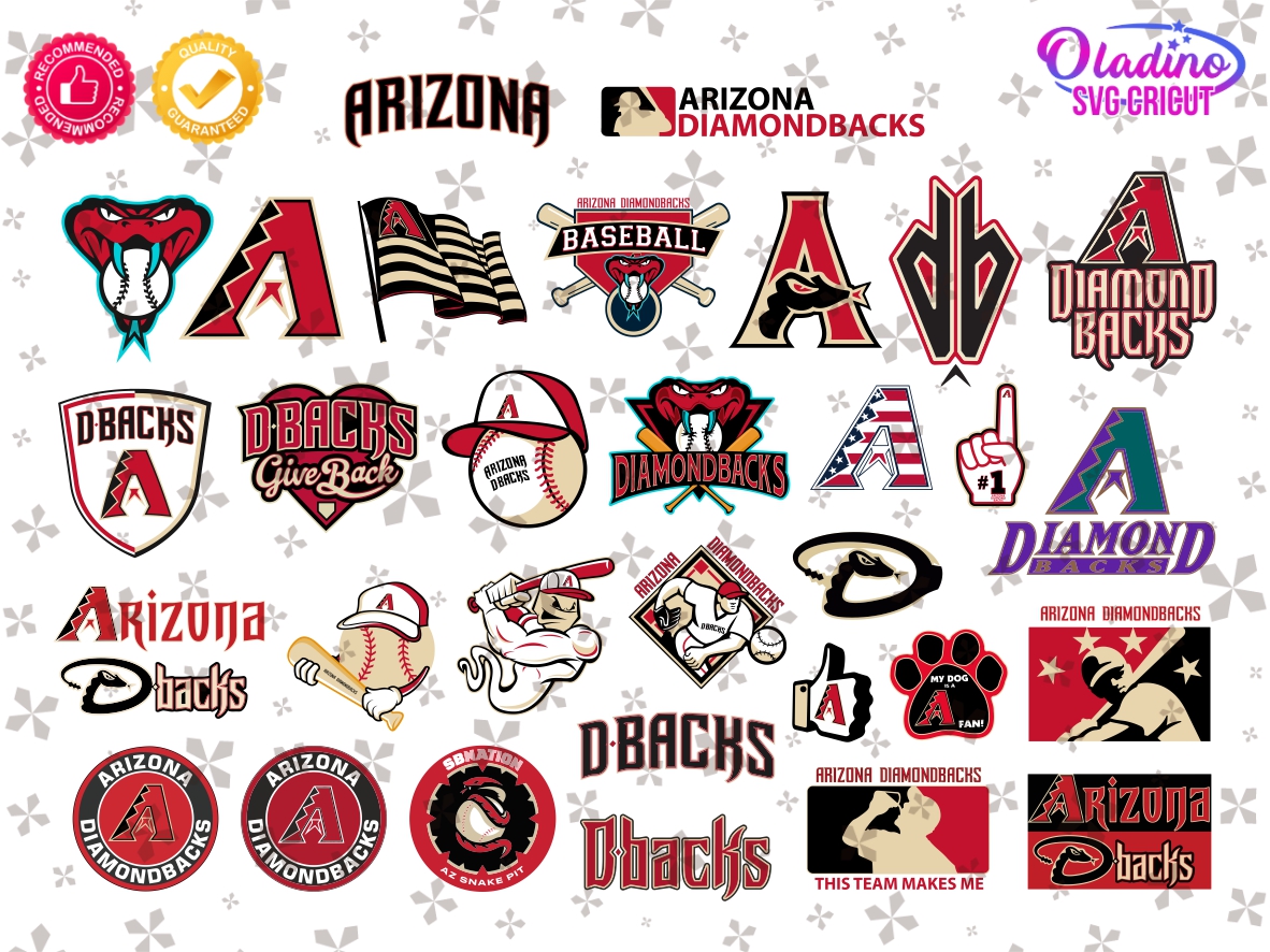 Arizona Diamondbacks Logo Clip Art, Arizona Diamondbacks SVG, Bundle ...