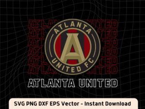 Atlanta United Shirt Design Instant Download, File SVG, DXF, PNG and EPS Vector