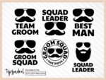 Bachelor Party SVG Bundle, Team Groom, Groom Squad SVG
