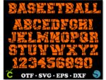 Basketball font svg 1