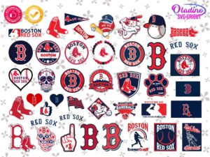 Boston Red Sox SVG, MLB Red Sox Baseball Vector Design