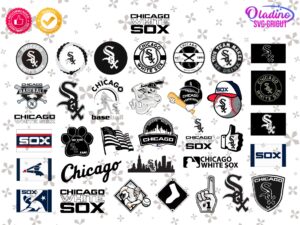 Chicago White Sox SVG, MLB White Sox Baseball Vector Design 2023