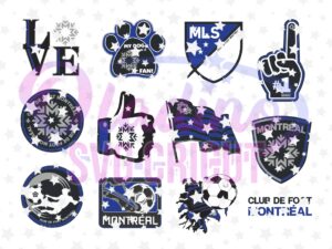 Club de Foot Montreal SVG Bundle, MLS CF Montréal PNG