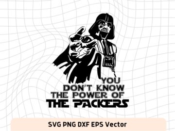 Darth Vader Green Bay Packers PNG SVG Clip Art | Vectorency
