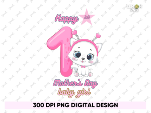Happy 1st Mother's Day Mommy PNG Design