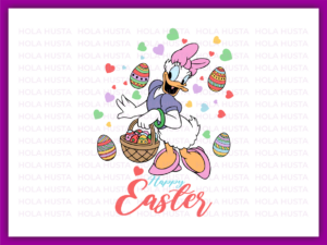 Happy Easter Daisy Duck Easter Easter Egg SVG, Daisy Duck PNG
