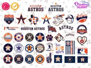 Houston Astros SVG Bundle, MLB Astros PNG, Vector Design Logo