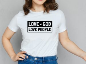 Love God Love People SVG T-Shirt Design