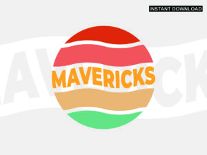 Mavericks Retro Design, Mavericks SVG, Vintage Vector