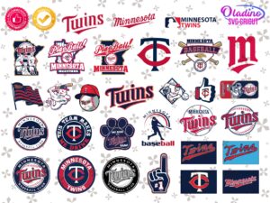 Minnesota Twins SVG Image Logo Vector Bundle, MLB Minnesota Cricut