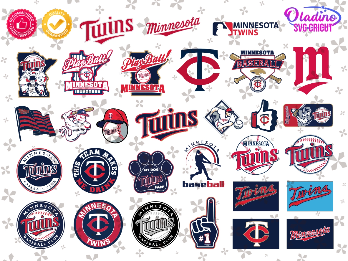 Minnesota Twins SVG Image Logo Vector Bundle, MLB Minnesota Cricut ...