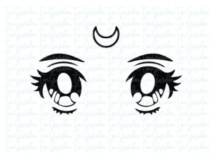 Sailor Moon Luna Eyes SVG