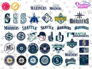 Seattle Mariners Clip Art Logo Image, Seattle Mariners SVG, Png, DXF, Mlb Seattle Mariners Vector