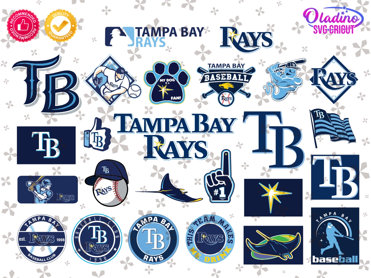 MLB Tampa Bay Rays SVG, SVG Files For Silhouette, Tampa Bay Rays