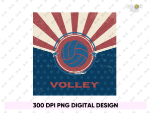 memorial day volleyball png design