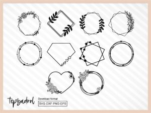 wedding cake topper template svg dxf