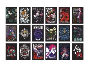 50 Popular Anime T-Shirt Design PNG for DTF or DTG, Ready to Print AI EPS Files 2
