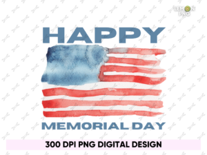 Abstract Watercolored memorial day T-Shirt Design
