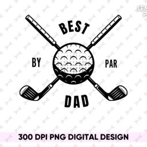 Best Dad by Par, Golfing PNG