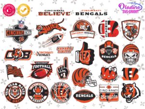 Cincinnati Bengals SVG, NFL LOGO PNG, Football Tiger SVG