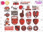 Cleveland Browns Logo SVG Digital, Transpaarent, Helmet, Cricut PNG EPS DXF