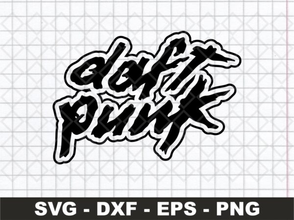 Daft Punk Logo SVG, Punk Band PNG