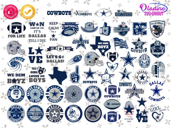 Dallas Cowboys SVG Bundle, NFL Cowboys Logo Vector Image