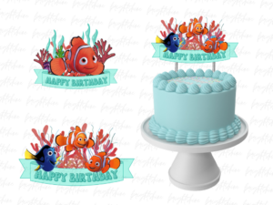 Finding Nemo Birthday Cake Topper 2 template png