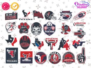 Houston Texans SVG Logo, Vector, American Football PNG