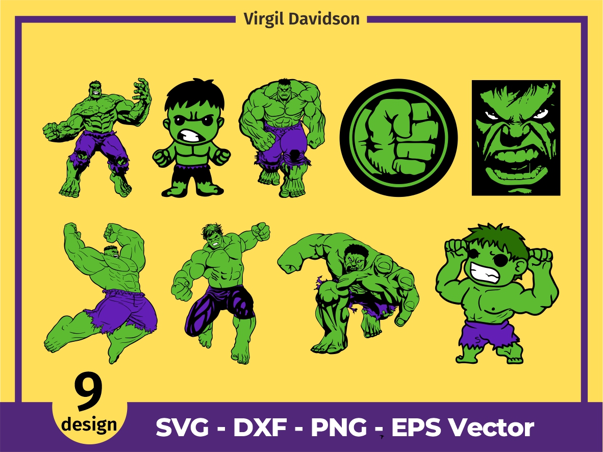 Hulk svg Cut Files Super Hero Cartoon Bundle PNG Vectorency Vectorency Marketplace