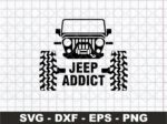 Jeep Addict SVG file