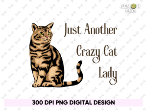 Just Another Crazy Cat Lady T-shirts Design