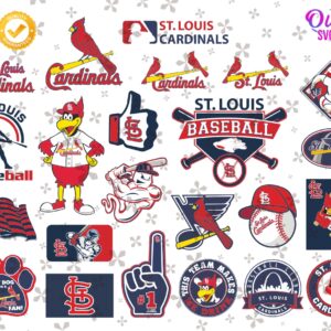 Louis Cardinals Logo Bundle SVG EPS PNG DXF