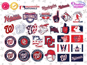 MLB Logo Washington Nationals SVG Bundle, PNG, Baseball Vector