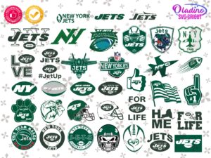New York Jets Logo SVG Bundle, Football Club, NFL Vector