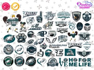 Philadelphia Eagles SVG Bundle-Football, Bird, Helmet, Mascot and More