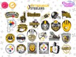 Pittsburgh Steelers SVG BUNDLE, Steelers Logo Variation Design Concept