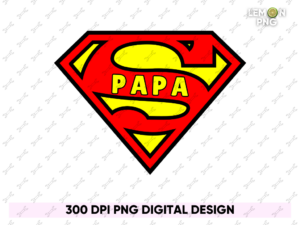 SUPER HERO PAPPA Shirt Design