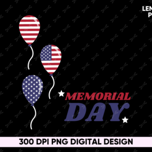 balloon memorial day PNG design