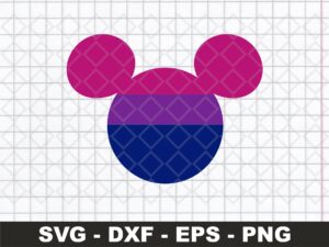 bi flag disney mickey mouse head png vector file