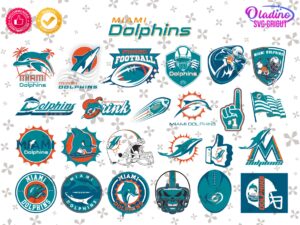 cricut miami dolphins svg bundle, logo vector, NFL, Football