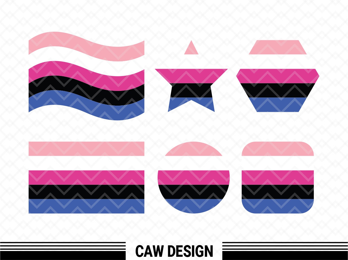 Genderfluid Flag SVG | Vectorency
