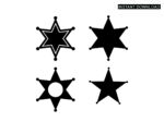 sheriff star clipart svg image