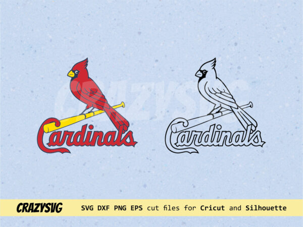 st louis cardinals logo tattoo svg cardinals clipart Vectorency St Louis Cardinals Logo Tattoo SVG, Cardinals Clipart Outline PNG Vector