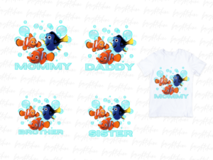 t-shirt family Finding Nemo PNG